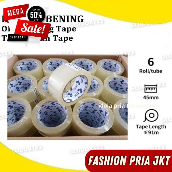 

LAKBAN BENING PACKING PAKET DUS SERBAGUNA MURAH BERKUALITAS BY PRIA JKT TERBAIK