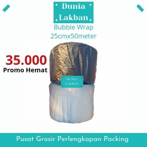 

Bubble Wrap 25cm x 50m hitam & Putih murah