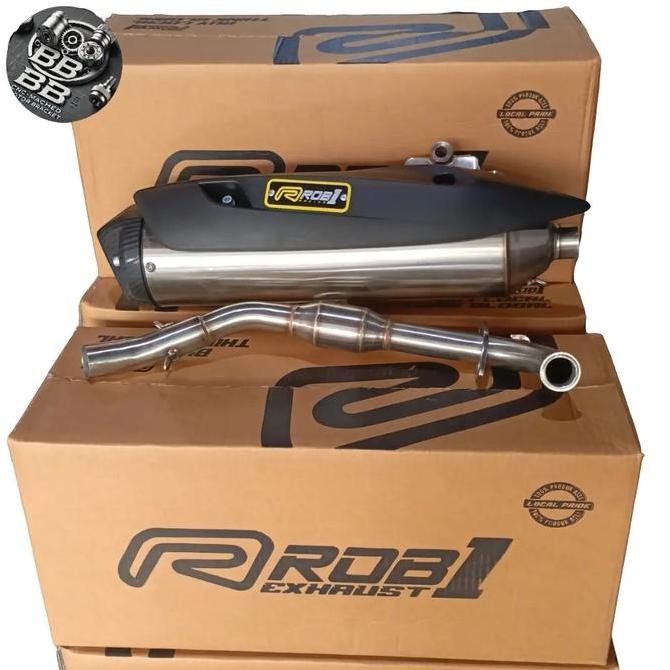 BEBAS ONGKIR - Knalpot ROB1 Racing untuk nmax new, nmax old dan nmax turbo, aerox old, pcx 160,pcx 1