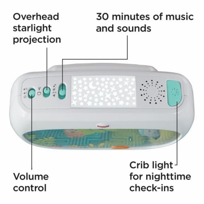 Grosir Fisher Price Settle Sleep Projection Original / Lampu & Musik Tidur