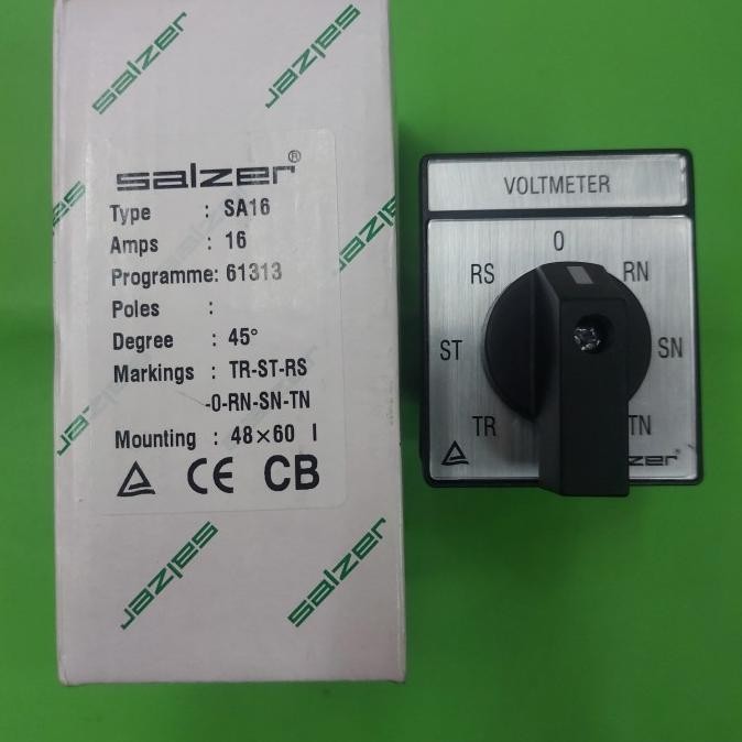Salzer Volt Selector Switch Vss 7Posisi Selector Volt Sa16 New Stok
