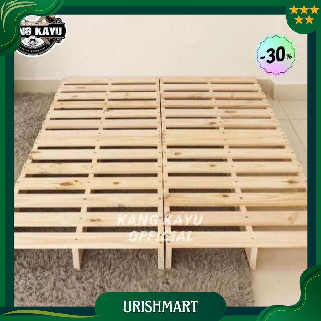 Dipan Kayu Palet Kayu Alas Kasur Minimalis 80X200Cm 160X200Cm Ori