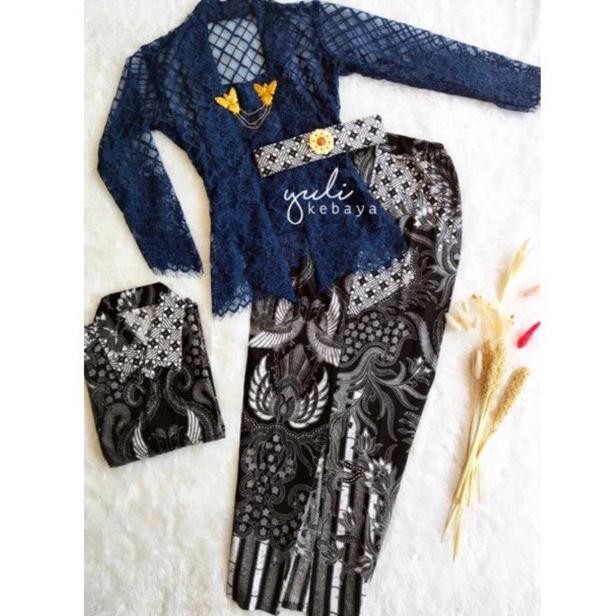 ''Terlaris" Setelan Couple Keluarga Kebaya Bali Murah Semi Italy | Sarimbit Keluarga Yuli_Kebayabali