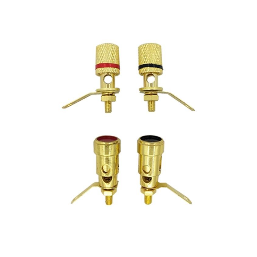 Premium Terminal Cup Konektor 266 Bagian Express Binding Post Jack Banana Warna Emas Untuk Kotak Spe