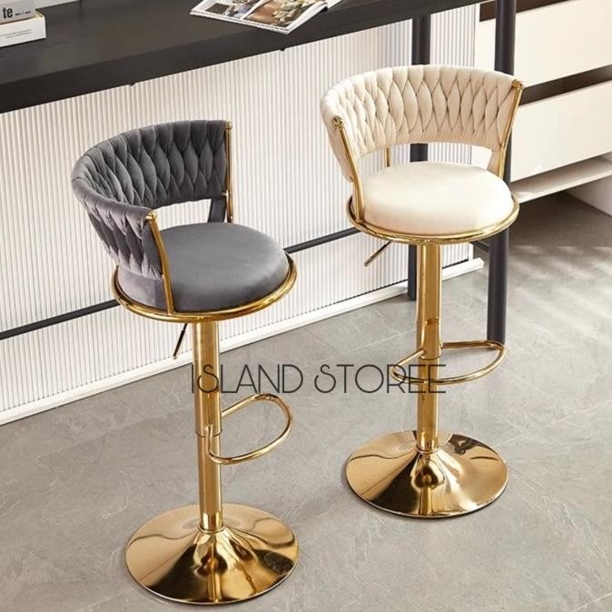 Kursi bar gold kursi minibar bangku bar tinggi bar chair kursi cafe barstool gold