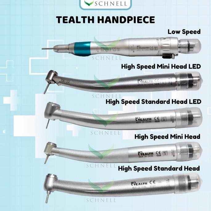 Tealth Handpiece High Speed LED 4 Hole/Low Speed/Handpiece Mini Head