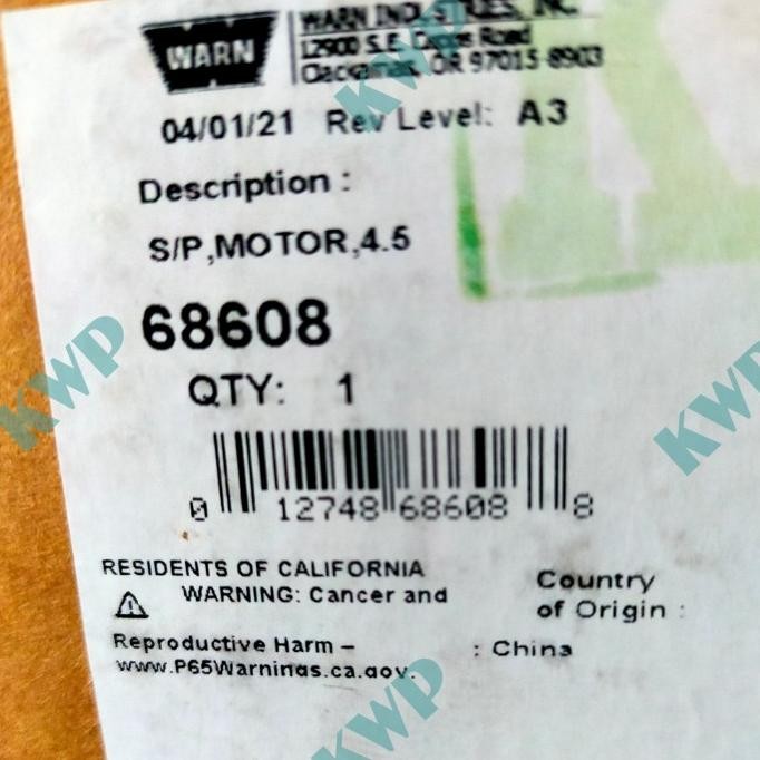 Special Price Motor Winch Warn 9.5 Xp