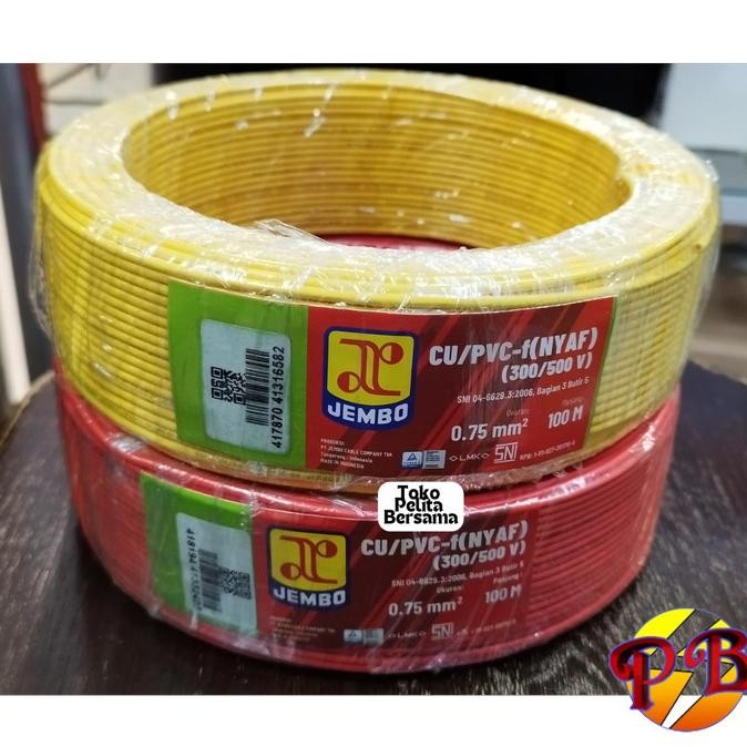 Kabel Nyaf 0.75 Mm Jembo / Kabel Nyaf 0,75 Jembo / Nyaf 1 X 0.75 Mm Jembo New Stok