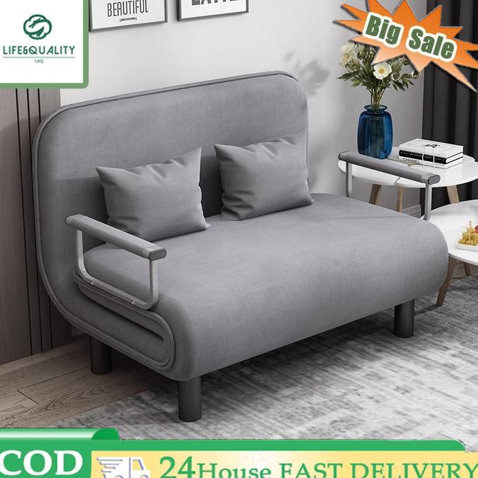 Berikan bantalSofa multifungsi Sofa lipat Tempat tidur sofa Kursi lipat Tempat tidur single Kursi ta