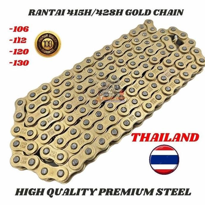 RANTE RANTAI GOLD EMAS 428 H 428H THAILAND 106 112 120 130 L THAILAND