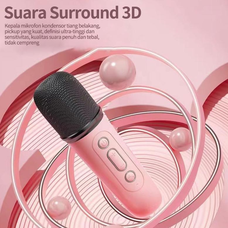 Bluetooth Mini Speaker Karaoke speaker karaoke bluetooth 2mic mini ori full bass portable wireless (