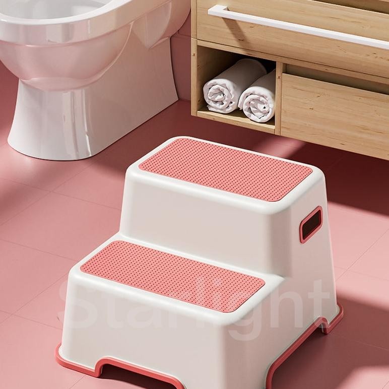Bangku Pijakan Kaki Anak Bangku Tangga 2 Tingkat Tangga Anak Cuci Tangan Closet HSB816