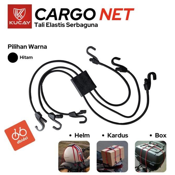 Tali Jaring Helm Motor Box Cargo Duffle Bag Kucay Original Elastis