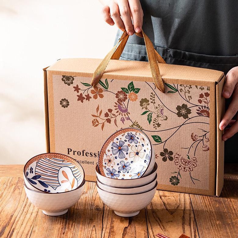 Set Mangkok Keramik / Kotak Kado / Bingkisan / Souvenir Hadiah