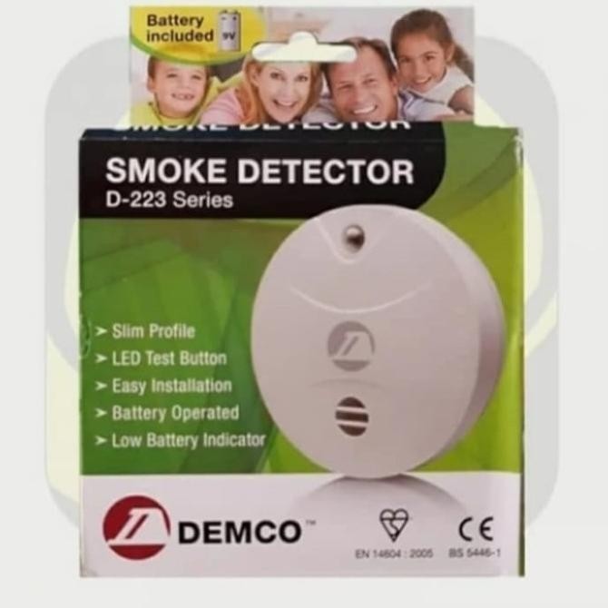 Smoke Detector Demco D-223 With Battery Stand Alone Smoke Detector