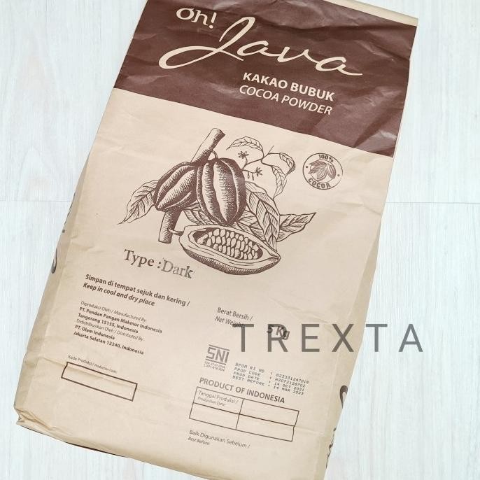 

BARU [DARK] OH! JAVA COCOA POWDER / COKLAT BUBUK - 1KG