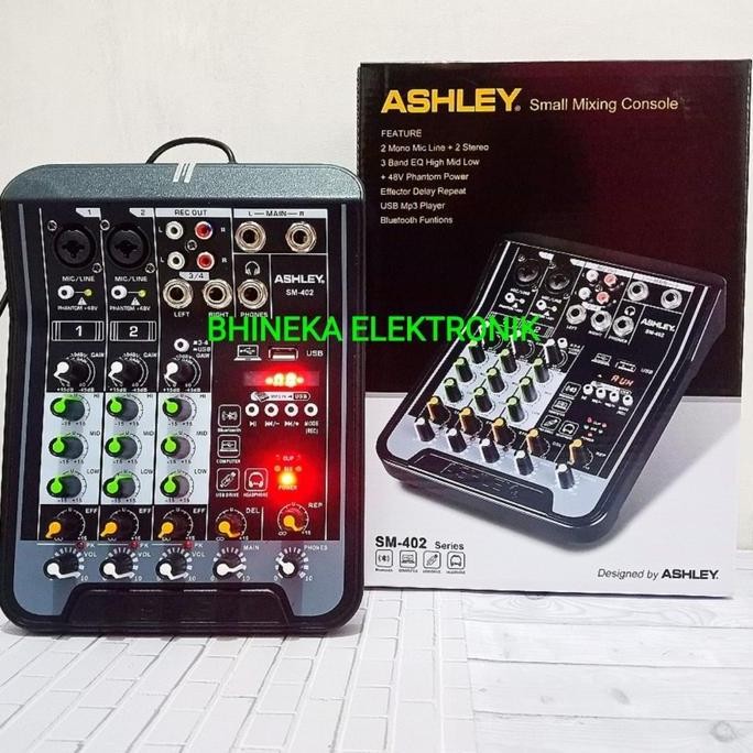 Mixer Ashley Sm402 / Sm 402 Mixer 4 Channel Original Co