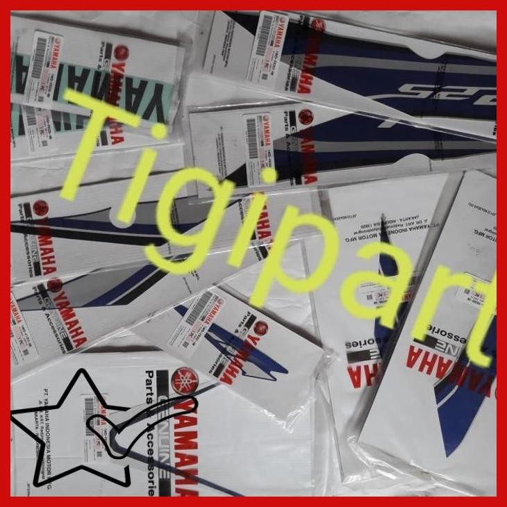 [TGP] STRIPING STRIPPING STIKER MOTOR YAMAHA R25 BIRU SILVER RACING BLUE