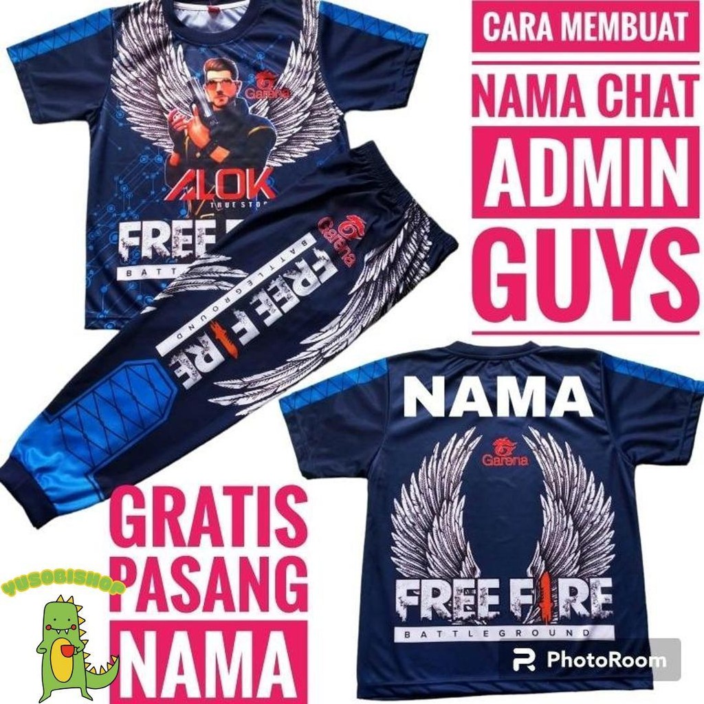 Setelan Baju Gaming Freefire /Setelan Baju Gaming Bnl/Setelan Celana Bnl/Setelan Baju Bnl Murah