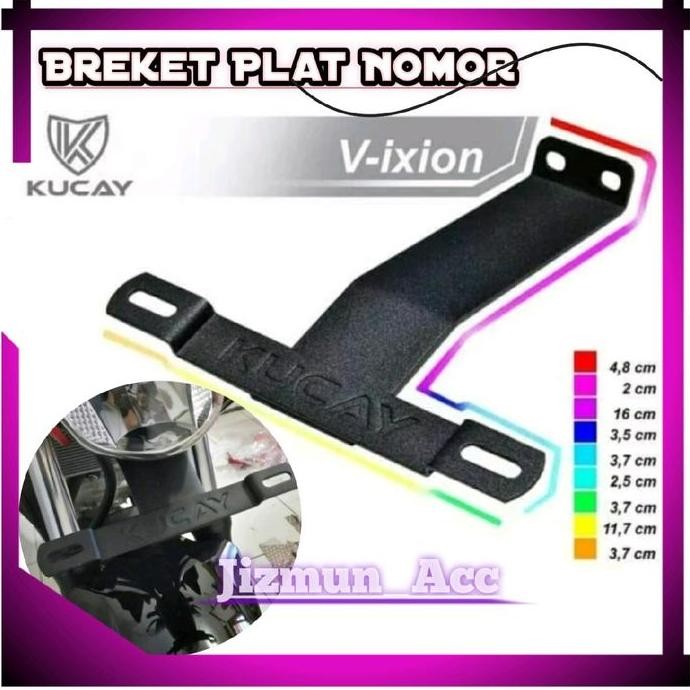 BREKET KUCAY DUDUKAN PLAT NOMOR KUCAY VIXION NEW NVL NVA VIXION R ORIGINAL