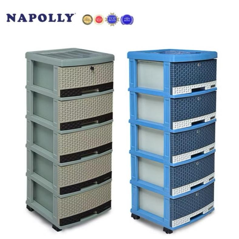 SCD 5 K1 RAK LACI CABINET NAPOLLY Laci Napolly Cabinet 5 susun Rak Plastik Laci Plastik Napolly susu
