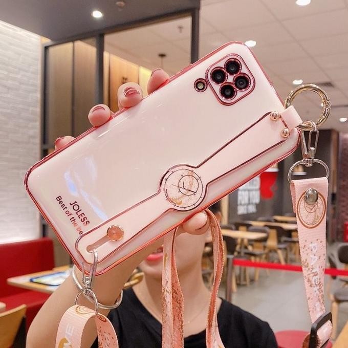 SIAP KIRIM CASE SAMSUNG A12 M12 TALI SLEMPANG STRAP HAND SILIKON CASING HP