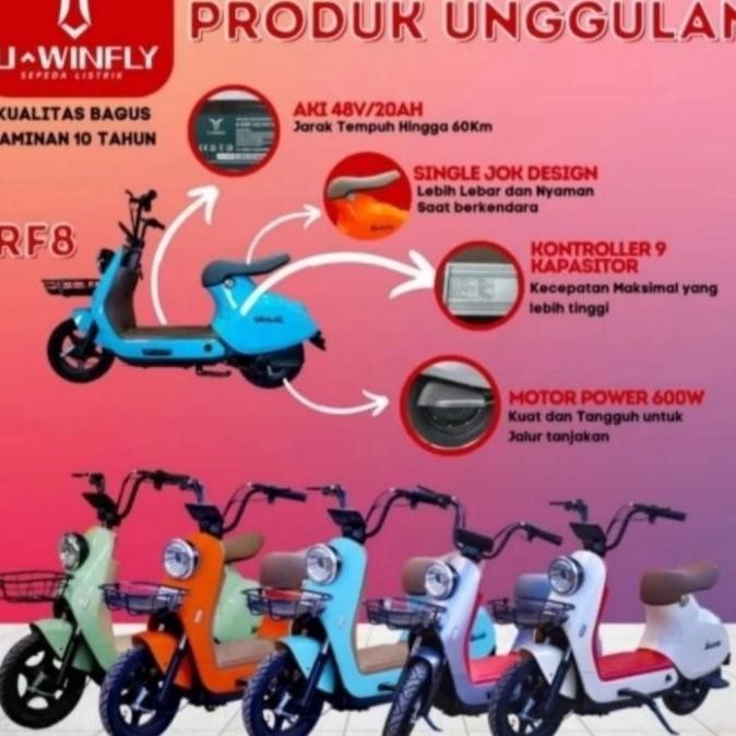 .........] Sepeda listrik uwinfly Red Fish 8 Rf8