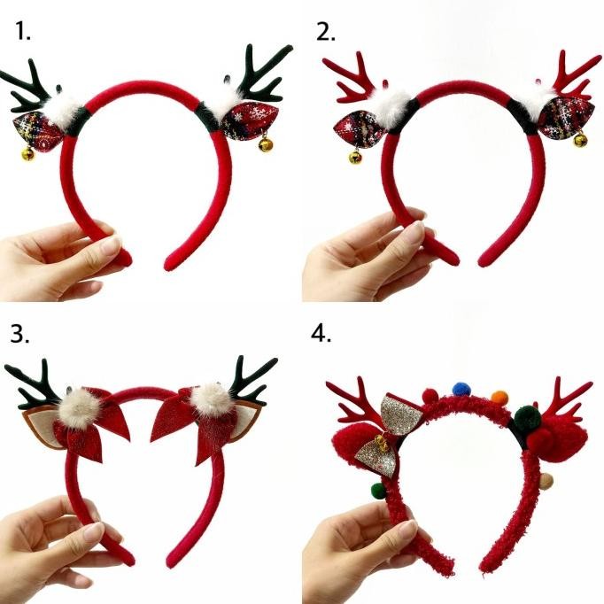 BARU CHRISTMAS EAR DEER / NATAL / HEADBAND / BANDO NATAL MADE IN KOREA