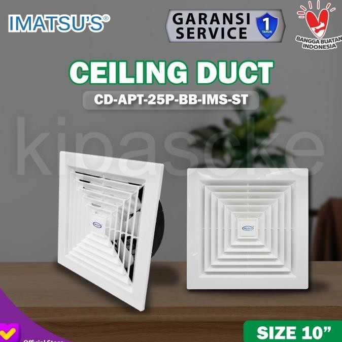 Original Exhaust Fan 10 Inch/ Hexos Plafon Ceiling Exhaust Kamar Mandi