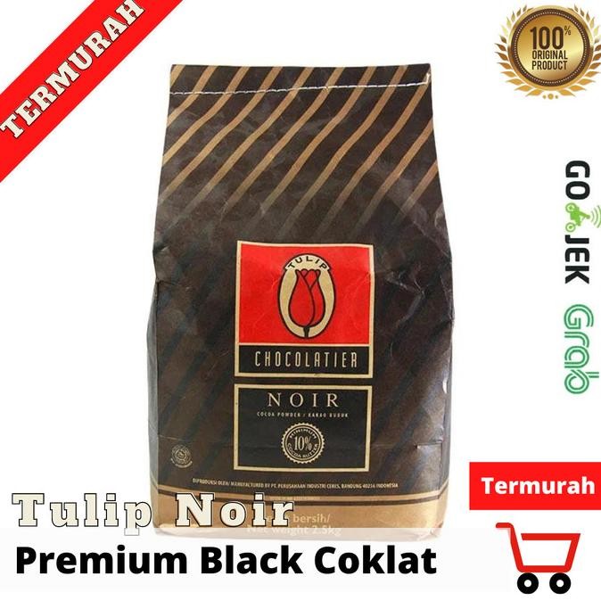 

BARU TULIP NOIR COCOA POWDER 2,5KG SAK COKELAT BUBUK HITAM GURIH PURECOCOA