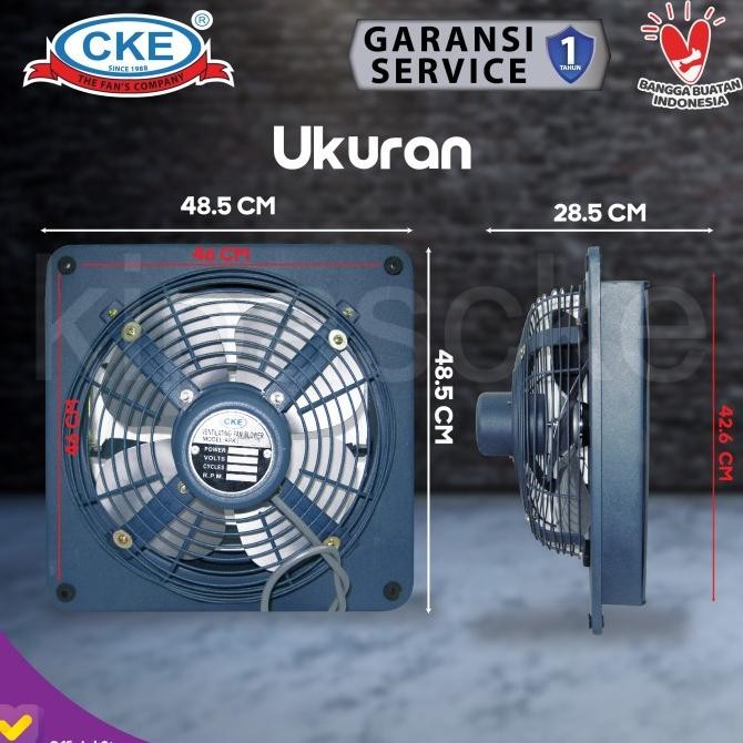 Original Exhaust Fan Shutter 16 Inch Cke Exhaust Dinding Tembok Baling Besi
