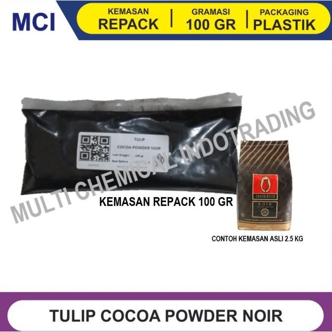 

BARU TULIP NOIR BLACK COKLAT BUBUK / COCOA POWDER 100 GR
