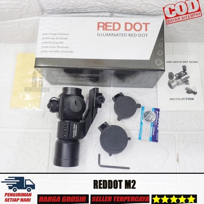Terlaris TELESCOPE REDOT M2 RED DOT M2 TELESKOP PASER IKAN REDDOT M2 SCOPE M2 SALE