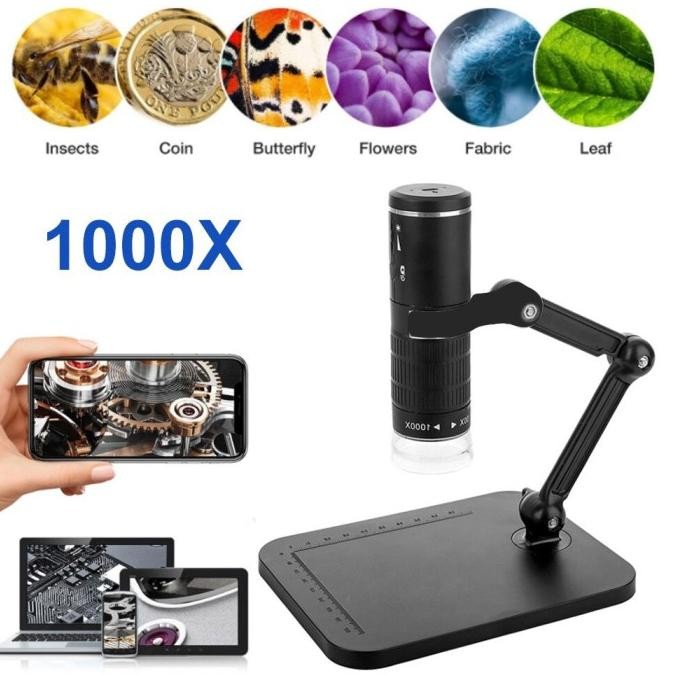 

Sale! Mikroskop Digital USB 1000X Magnification Android IOS HD Microscope Wifi Portable