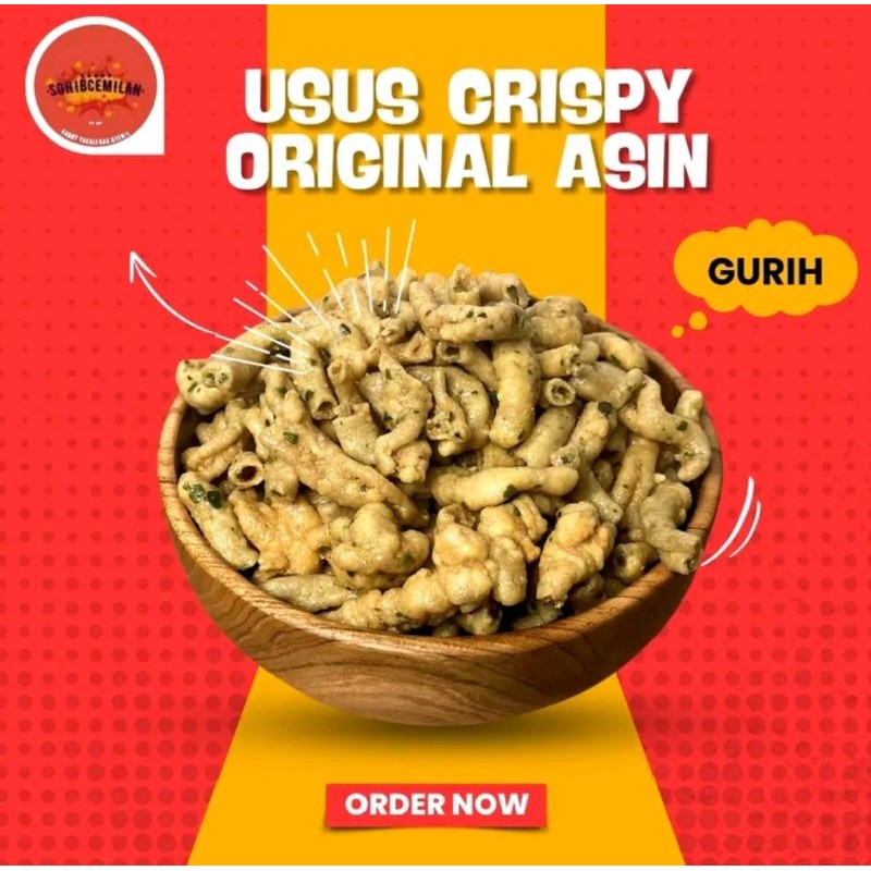 

Keripik Usus Ayam Crispy Pedas Daun Jeruk 150gr/Usus Crispy Gurih Renyah Pedas Asin