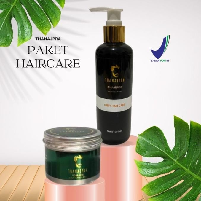 tersedia penghitam uban rambut paket hemat pomade waterbased dan shampo najpra