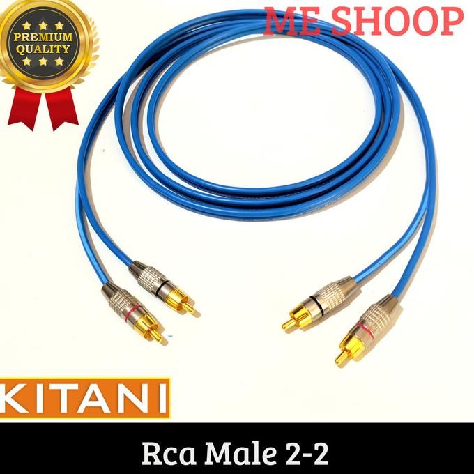 kabel rca audio 2rca male to 2rca male 5meter - 15meter