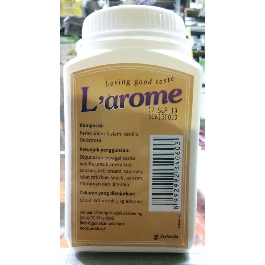 

Terbaru L'Arome Perisa Vanilla Susu (Powder) 100Gr
