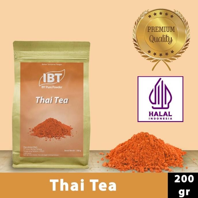 

Terbaru Pure Thai Tea Powder. Impor Taiwan Bubuk Murni Kualitas Bagus 200 Gr