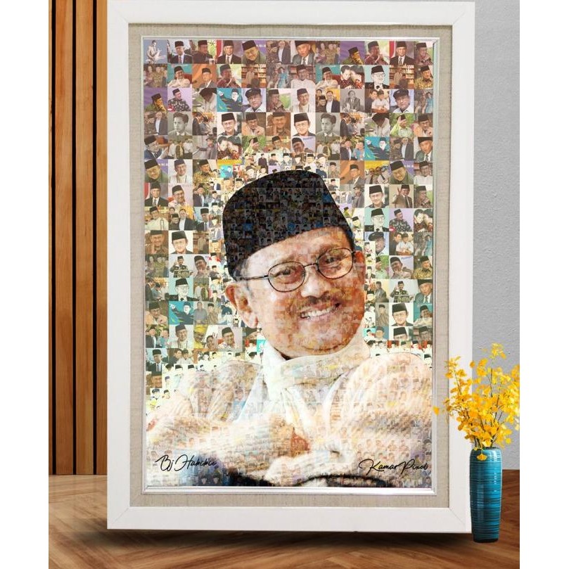 TERLARIS Kolase foto mozaik dengan cetak foto dan bingkai A2