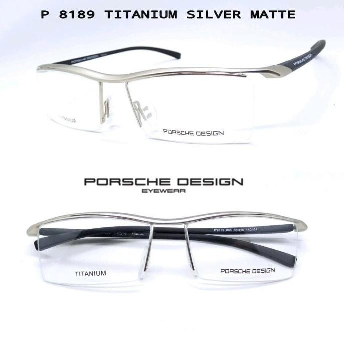Terbaru Frame Kacamata Pria Photocromic Sporty Porsche Senur Gantung Minus