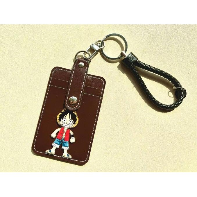 

ready ID card holder ONE PIECE/Money slot/dompet kartu 5 slot/lanyard/name t murah