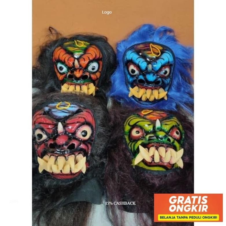 Mainan Anak Topeng Buto Gedruk  Barongan Diskon