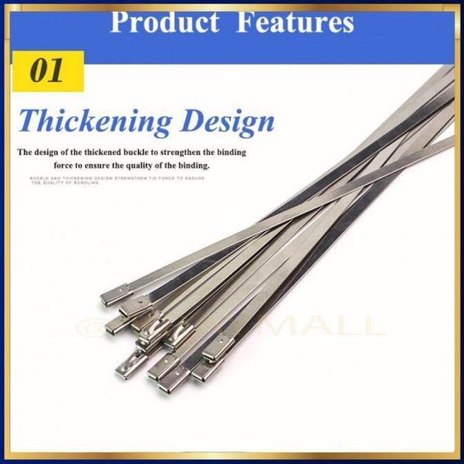 

ready Kabel Ties Stainless Steel Anti Karat Multifungsi 100 PCS - IF10 murah