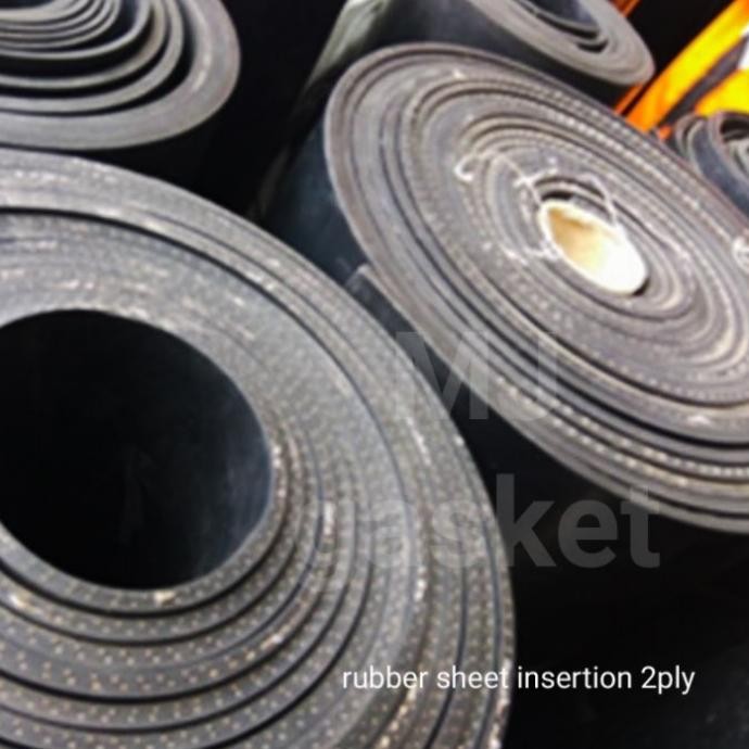 

Rubber Sheet Insertion / Karet Serat Benang 2Ply Tebal 8Mm X 120Cm Co