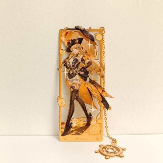 

ready Hiasan Gantungan Genshin Impact Pembatas Buku Metal Anime Game Gift Student Day Commemoration Bookmarks murah