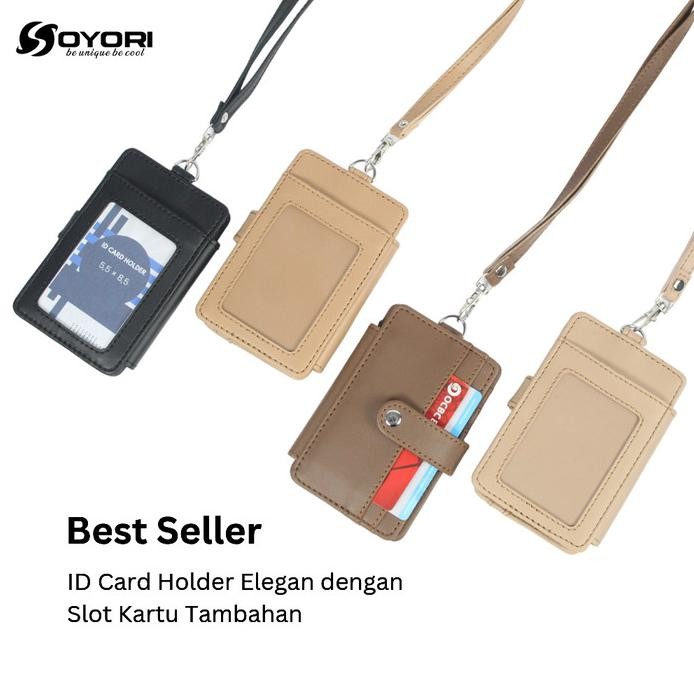 

ready id card holder nametag lanyard pastel LIPAT 2 SID008 murah