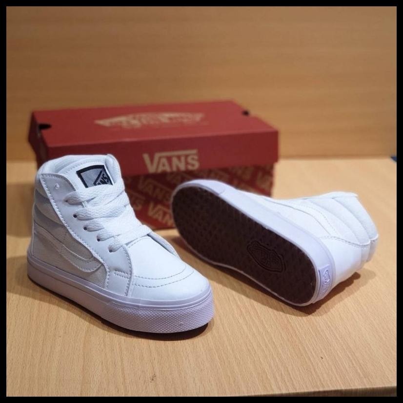TERBARU|| SEPATU VANS ANAK OLD SKOOL PUTIH TINGGI TALI SEPATU ANAK SNEAKERS CASUAL COWOK CEWEK FULL 