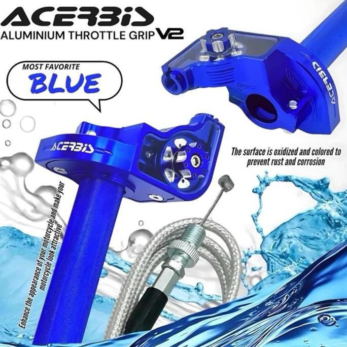 GAS SPONTAN ACERBIS GAS SPONTAN ACERBIS V2 FULL CNC PLUS 1 KABEL UNIVERSAL