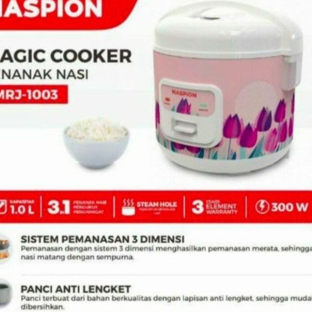 Murah Maspion Magic Com Rice Cooker 1L Mrj-1003 Mrj1003 Mrj 1003